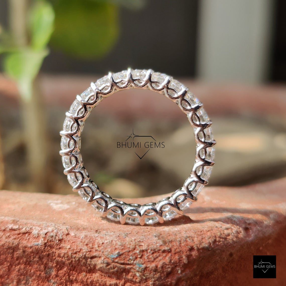 3MM Round Moissanite Band | Wedding Band | Diamond Ring