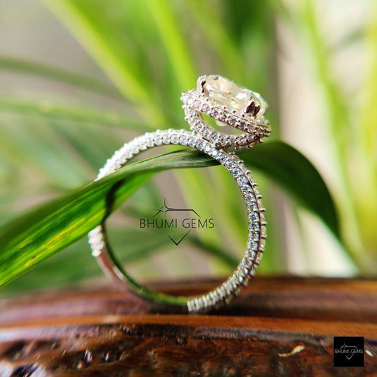 4.78 TW Cushion Moissanite Engagement Ring