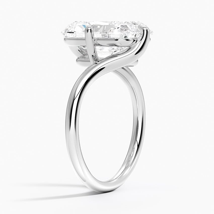 Radiant Cut 5 CT Lab Grown Diamond Engagement Ring - view 5