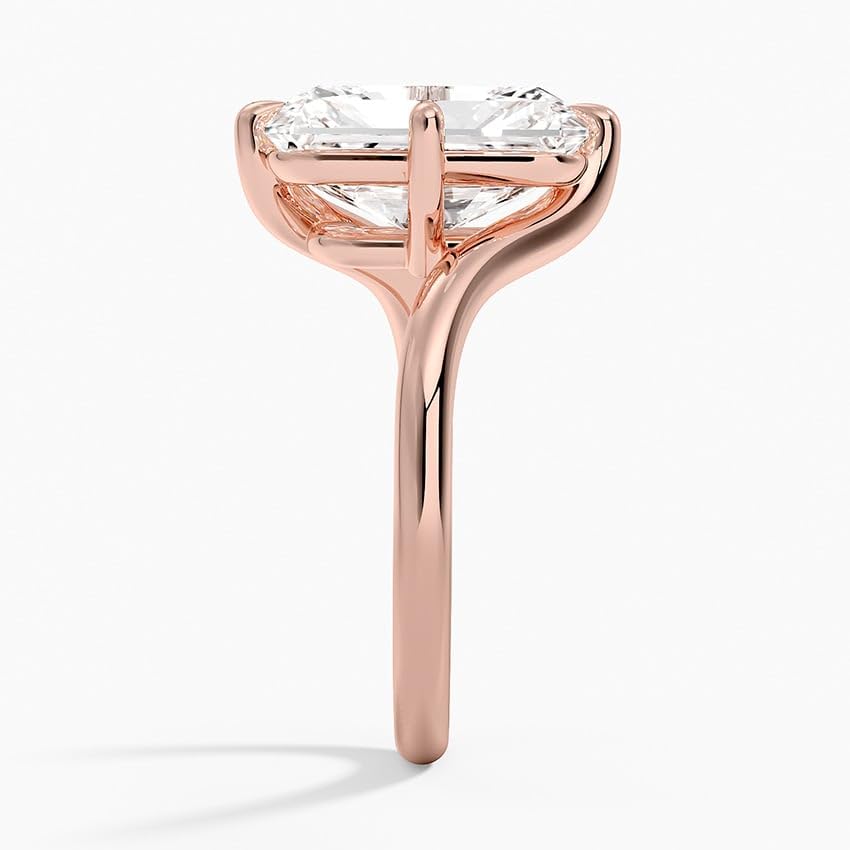 Radiant Cut 5 CT Lab Grown Diamond Engagement Ring - view 3