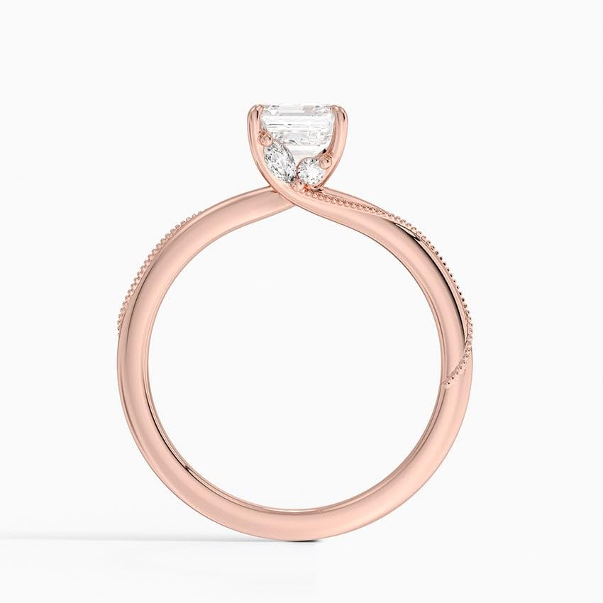 1 CT Asscher Cut Lab Grown Diamond Engagement Ring - view 3