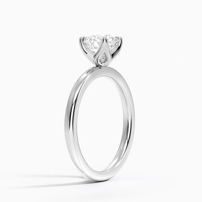 Solitaire 1 CT Round Cut Lab Grown Diamond Ring - view 3