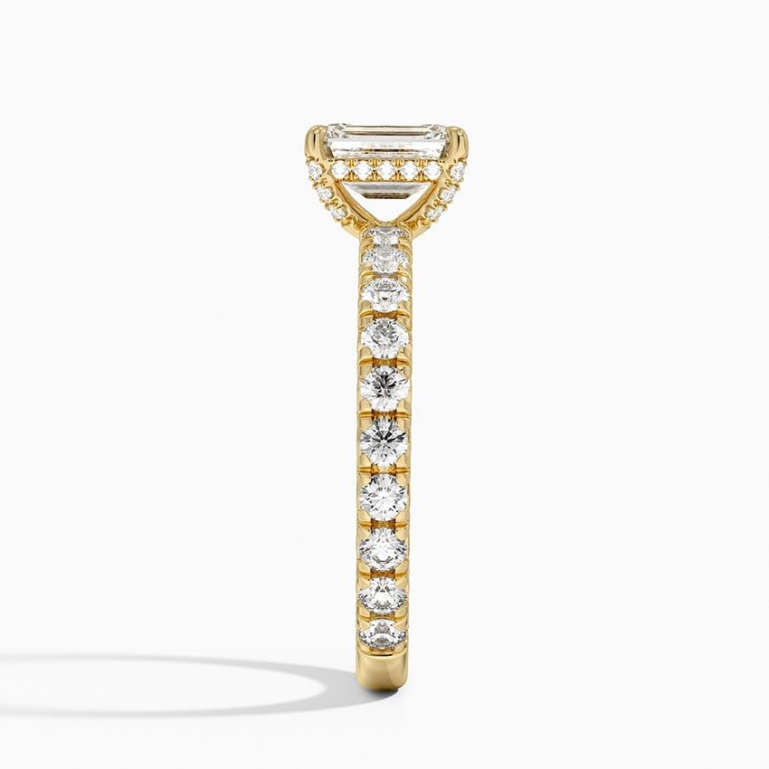 Solitaire 1 CT Emerald Cut Lab Grown Diamond Engagement Ring - view 3