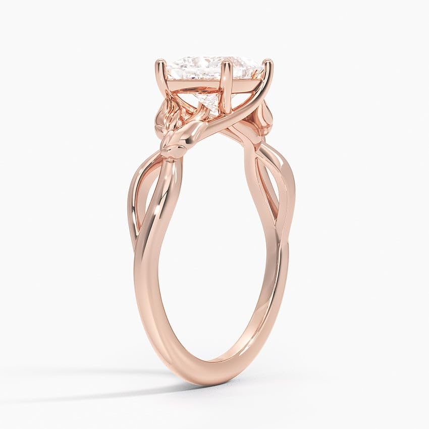 Split Shank 1 CT Princess Cut Lab Grown Diamond Engagement Ring - view 2