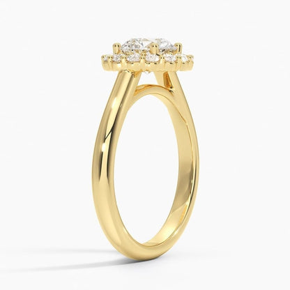 1 CT Round Cut Lab Grown Diamond Engagement Ring - view 2
