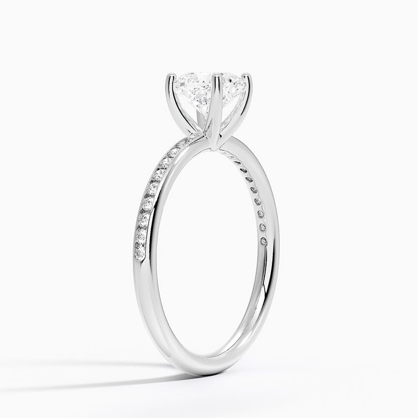 Solitaire 1 CT Cushion Cut Lab Grown Diamond Ring - view 2