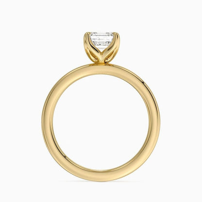 Solitaire 1 CT Asscher Cut Lab Grown Diamond Ring - view 3