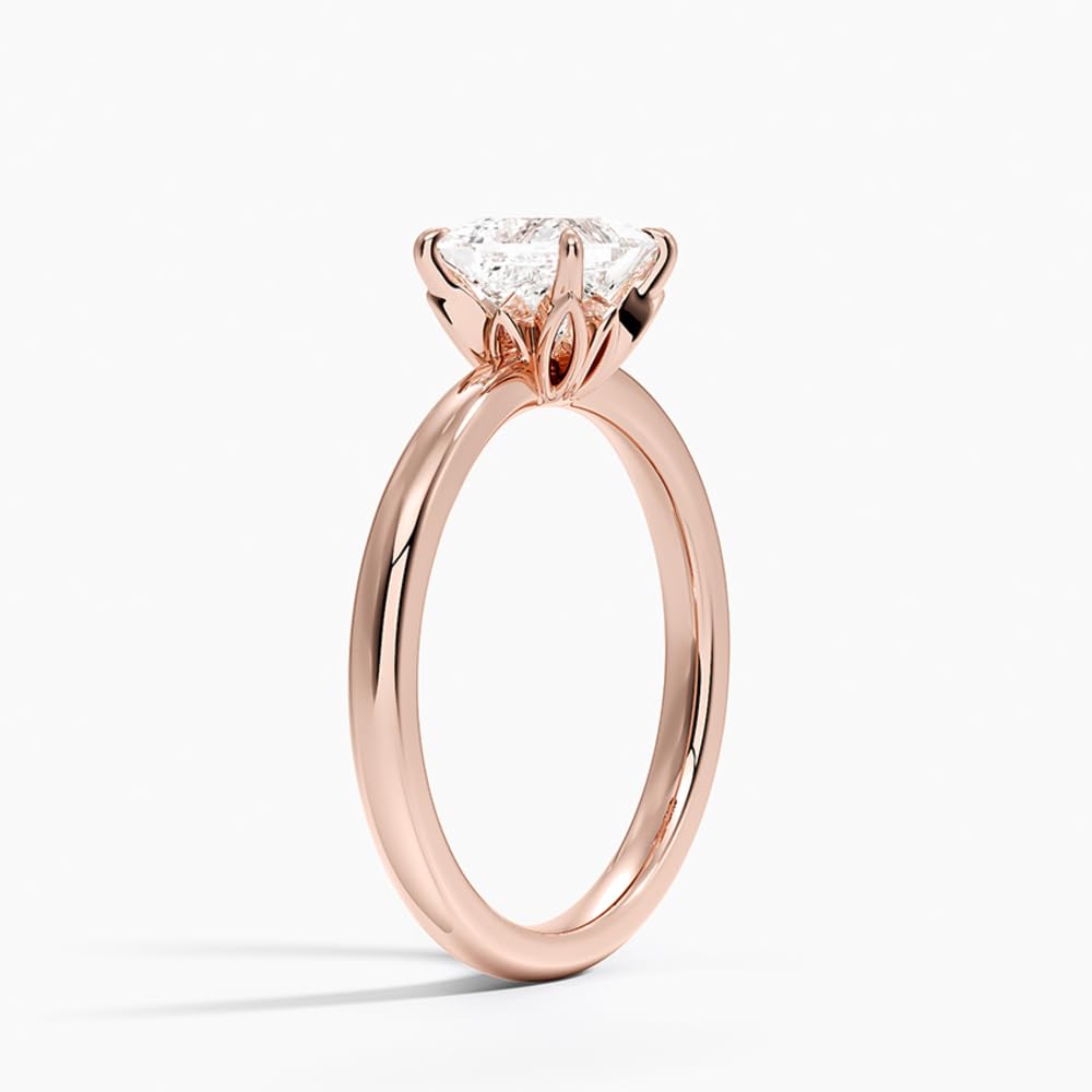 1 CT Princess Cut Lab Grown Diamond Engagement Ring - view 5