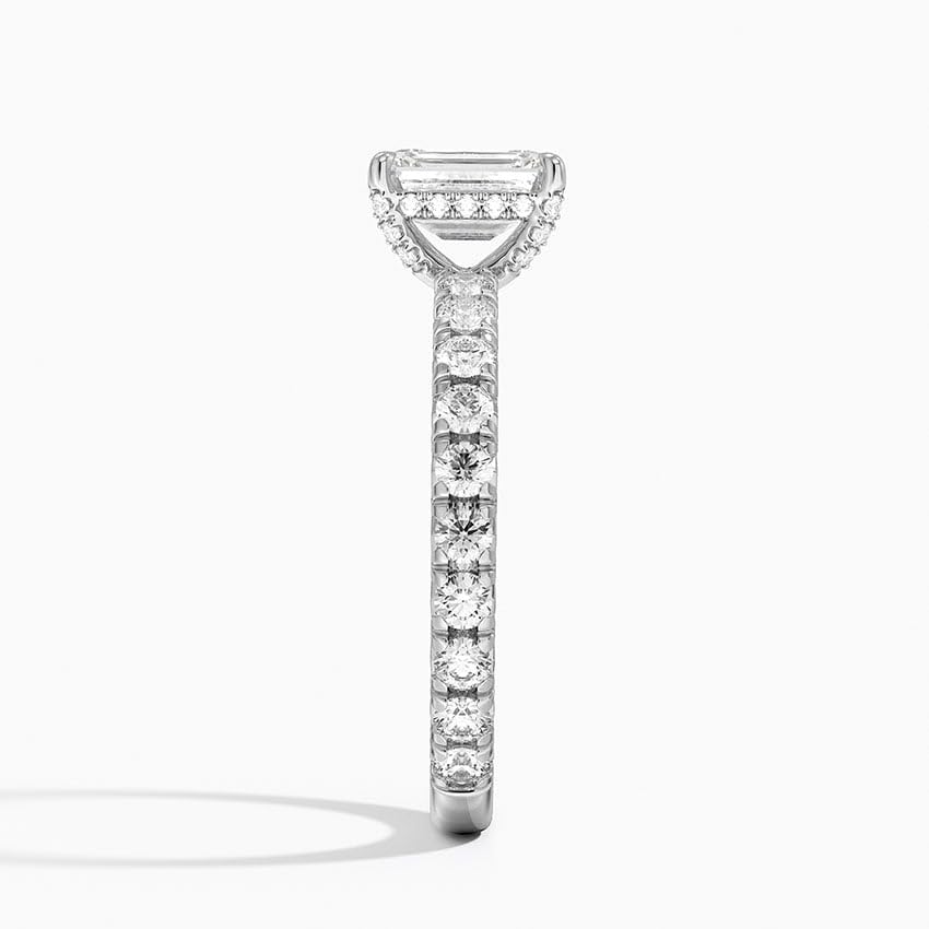 Solitaire 1 CT Emerald Cut Lab Grown Diamond Engagement Ring - view 7