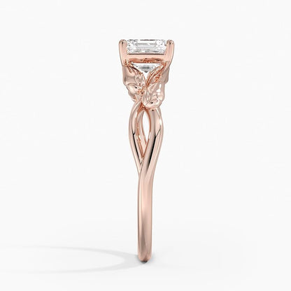 Split Shank 1 CT Asscher Cut Lab Grown Diamond Engagement Ring - view 3