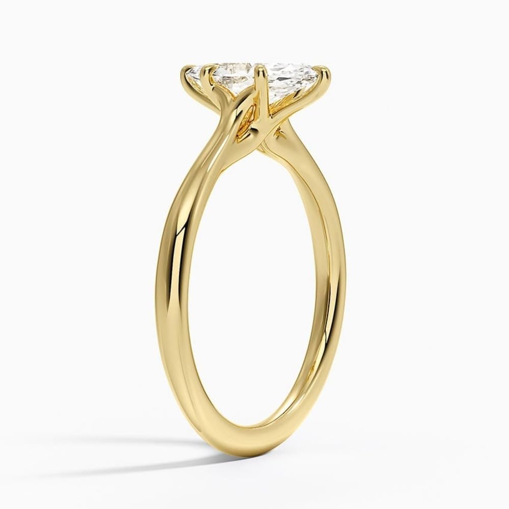 Solitaire 1 CT Marquise Cut Lab Grown Diamond Ring - view 5