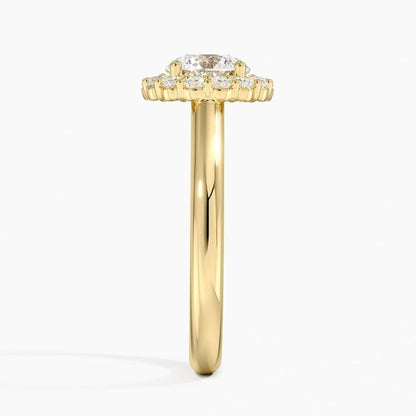 1 CT Round Cut Lab Grown Diamond Engagement Ring - view 3