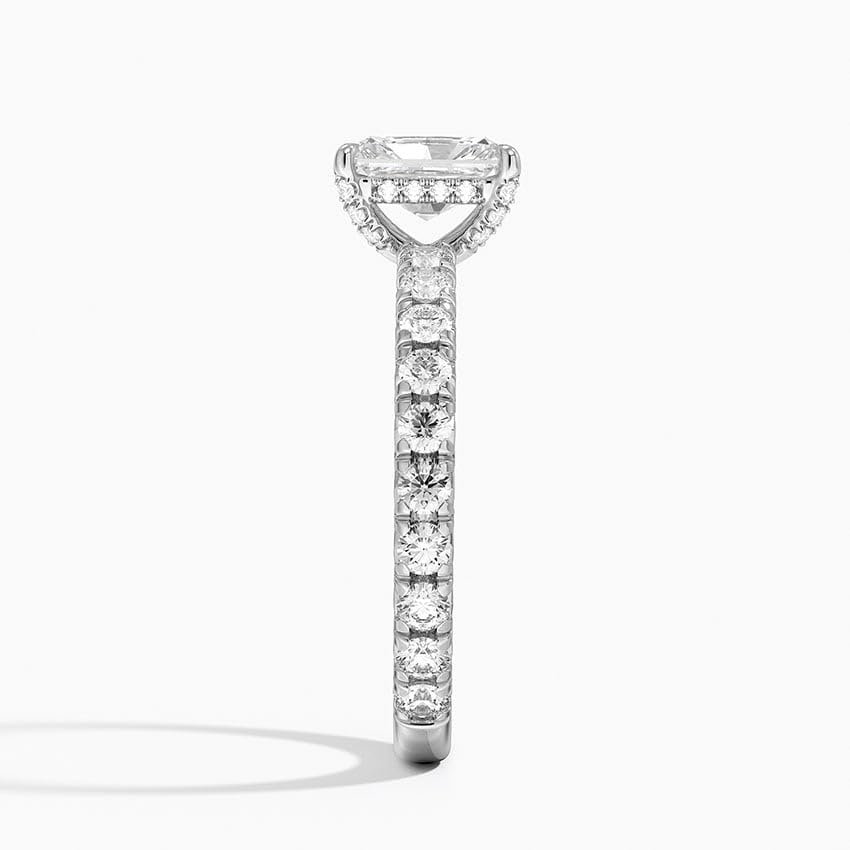 Hidden Halo 1 CT Radiant Cut Lab Grown Diamond Engagement Ring - view 5