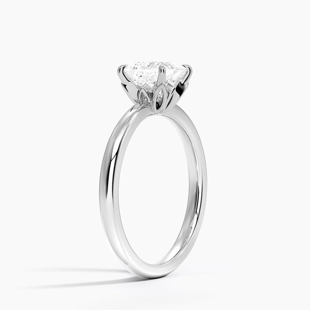 1 CT Princess Cut Lab Grown Diamond Engagement Ring - view 2