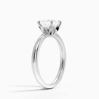 1 CT Princess Cut Lab Grown Diamond Engagement Ring - view 2