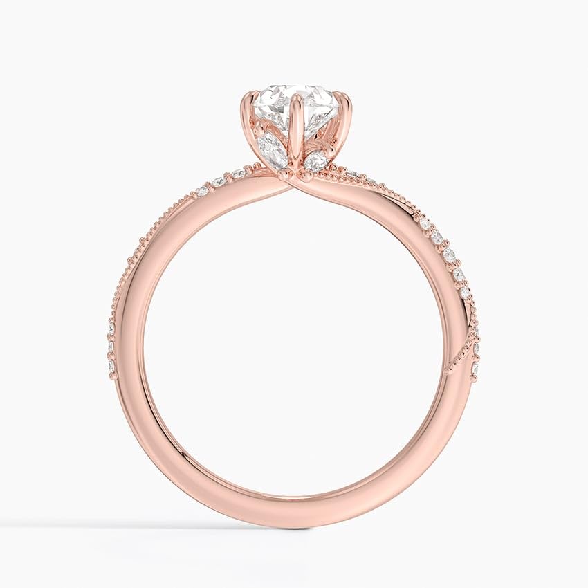 Solitaire 1 CT Pear Cut Lab Grown Diamond Engagement Ring - view 2