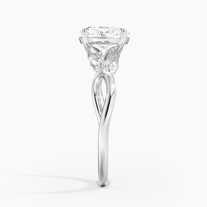 Split Shank 1 CT Oval Cut Lab Grown Diamond Engagement Ring - view 7