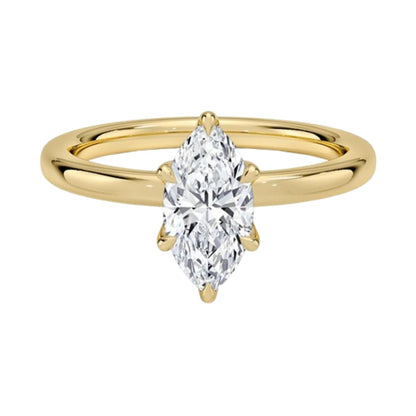 Solitaire 1 CT Marquise Cut Lab Grown Diamond Ring - view 1