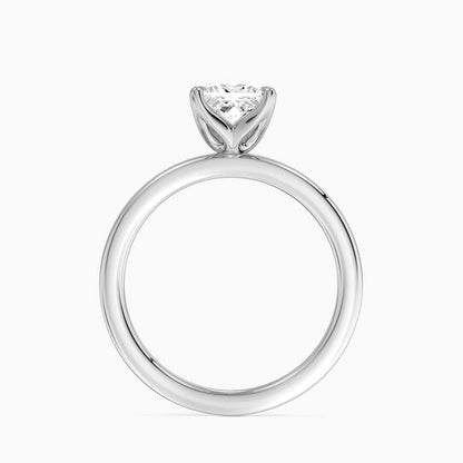 Solitaire 1 CT Princess Cut Lab Grown Diamond Ring - view 3