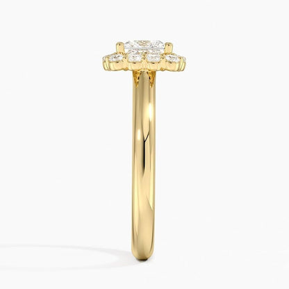 1 CT Princess Cut Lab Grown Diamond Engagement Ring - view 3