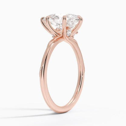 Solitaire 2 CT Pear Cut Lab Grown Diamond Engagement Ring - view 5