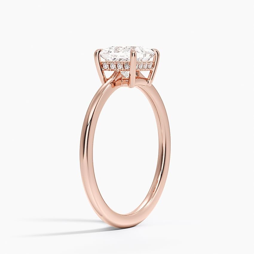Solitaire 1 CT Princess Cut Lab Grown Diamond Engagement Ring - view 5