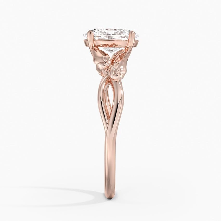 Split Shank 1 CT Oval Cut Lab Grown Diamond Engagement Ring - view 3
