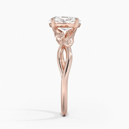 Split Shank 1 CT Oval Cut Lab Grown Diamond Engagement Ring - view 3