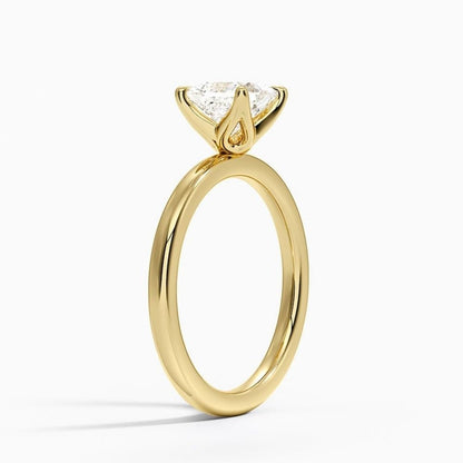 Solitaire 1 CT Princess Cut Lab Grown Diamond Ring - view 5