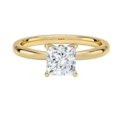 1 CT Princess Cut Lab Grown Diamond Engagement Ring - view 6