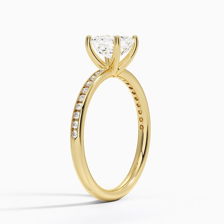 1 CT Asscher Cut Lab Grown Diamond Engagement Ring - view 5