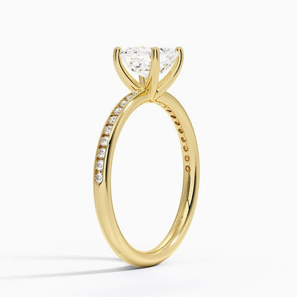 1 CT Asscher Cut Lab Grown Diamond Engagement Ring - view 5