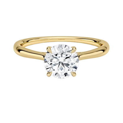 1 CT Round Cut Lab Grown Diamond Engagement Ring - view 6