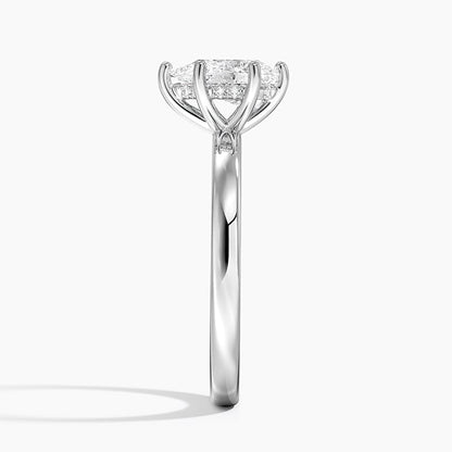 Hidden Halo 1 CT Pear Cut Lab Grown Diamond Engagement Ring - view 3