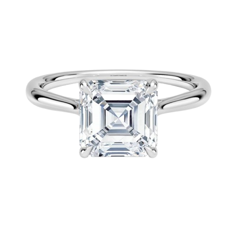 2 CT Asscher Cut Lab Grown Diamond Engagement Ring - view 1