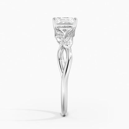 Split Shank 1 CT Asscher Cut Lab Grown Diamond Engagement Ring - view 7