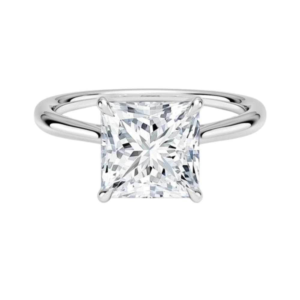 2 CT Princess Cut Lab Grown Diamond Engagement Ring - view 6