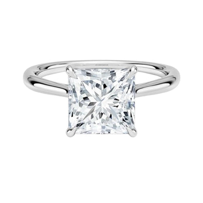 2 CT Princess Cut Lab Grown Diamond Engagement Ring - view 6