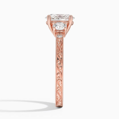 Solitaire 1 CT Oval Cut Lab Grown Diamond Engagement Ring - view 7