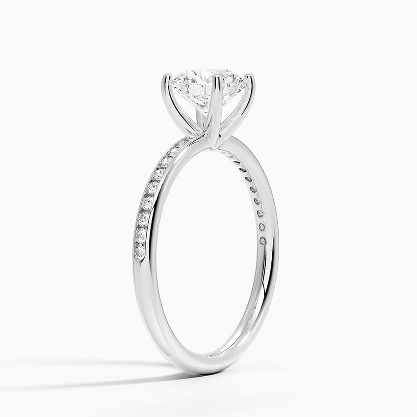 Solitaire 1 CT Round Cut Lab Grown Diamond Ring - view 2