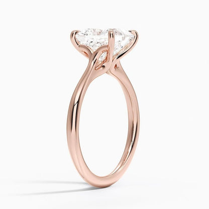 2 CT Princess Cut Lab Grown Diamond Engagement Ring - view 2