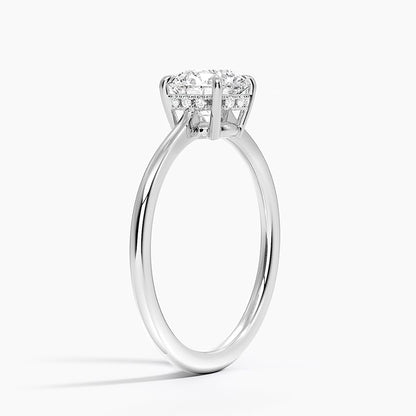 Solitaire 1 CT Round Cut Lab Grown Diamond Engagement Ring - view 2