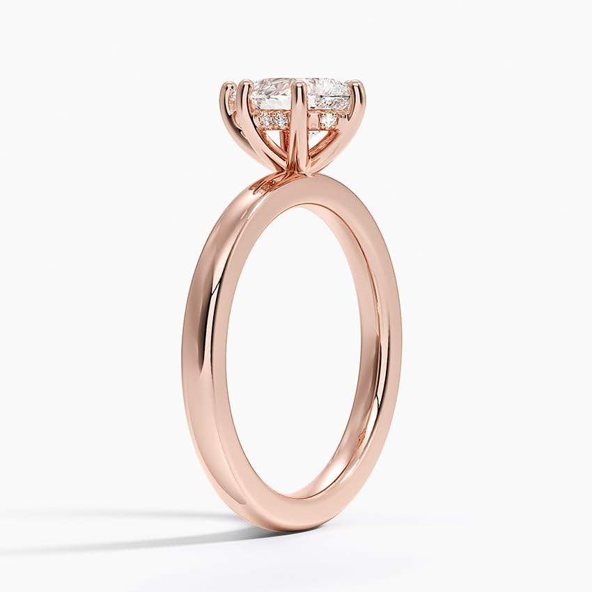 Hidden Halo 1 CT Pear Cut Lab Grown Diamond Engagement Ring - view 7