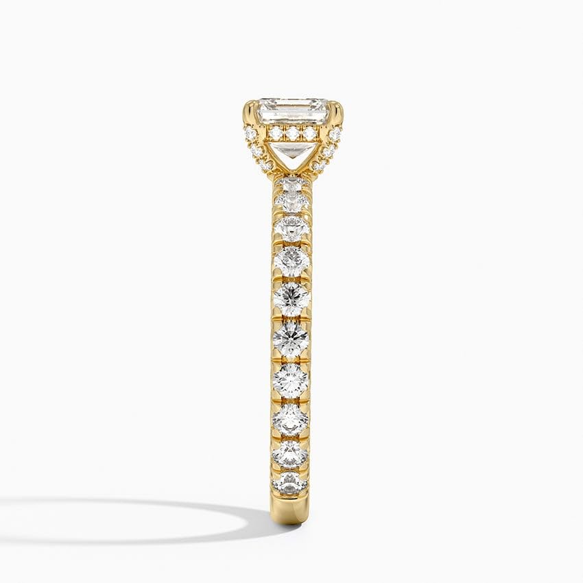 Solitaire 1 CT Asscher Cut Lab Grown Diamond Engagement Ring - view 3