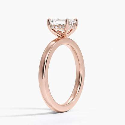 Solitaire 1 CT Emerald Cut Lab Grown Diamond Engagement Ring - view 5