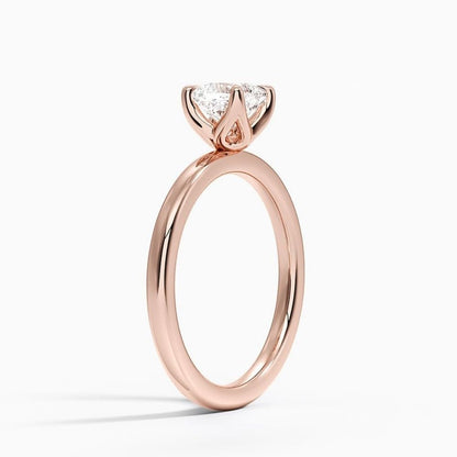Solitaire 1 CT Cushion Cut Lab Grown Diamond Ring - view 7