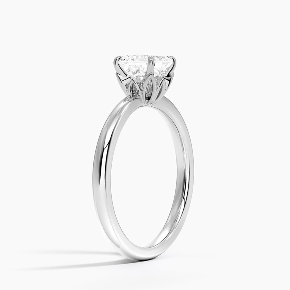 1 CT Asscher Cut Lab Grown Diamond Engagement Ring - view 2