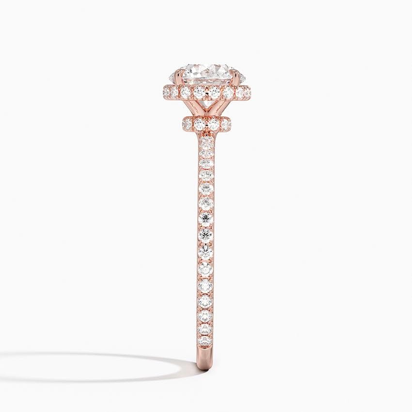 Hidden Halo 1 CT Radiant Cut Lab Grown Diamond Ring - view 7