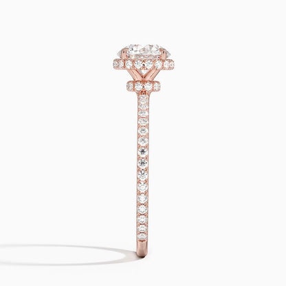 Hidden Halo 1 CT Radiant Cut Lab Grown Diamond Ring - view 7