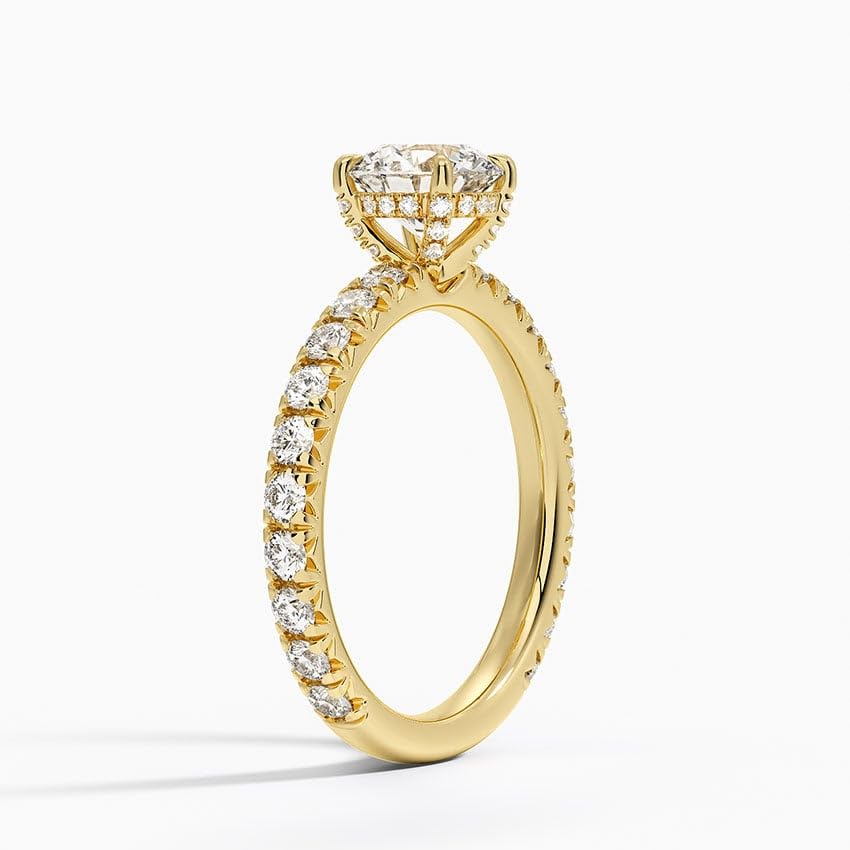 Solitaire 1 CT Round Cut Lab Grown Diamond Engagement Ring - view 2